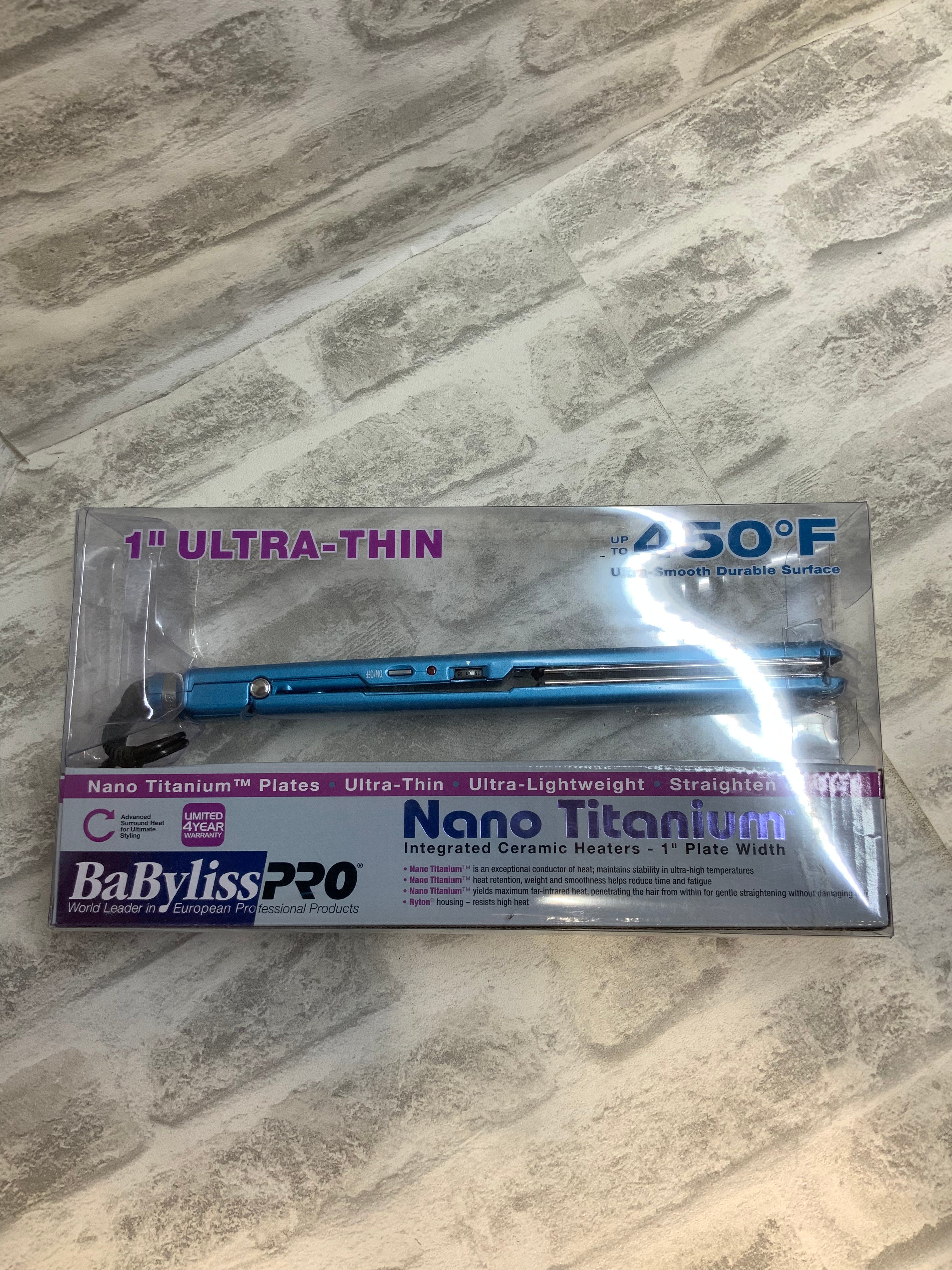 BaBylissPRO Nano Titanium Ultra-Thin Straightening Iron (7585687732462)